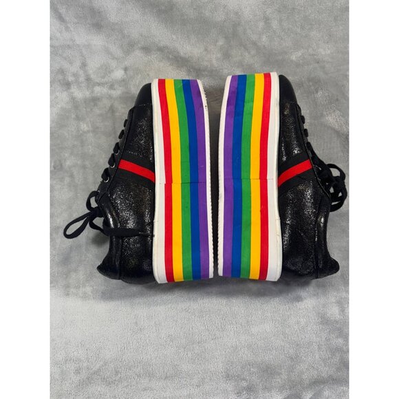 Cape Robbin womens 9M rainbow platform wedge Sneakers - Picture 11 of 12